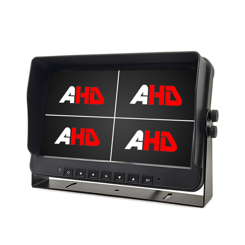 10,1 tums 4CH AHD-ingångar Quad Display Heavy Duty Vehicle Monitor