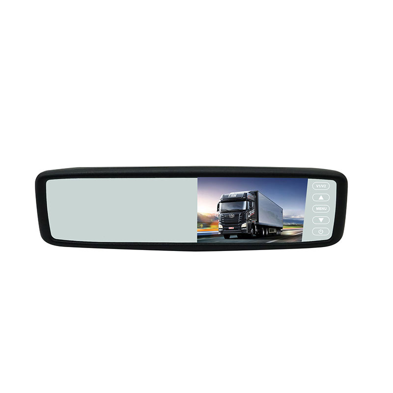 4.3 Mirror Monitor med Clip on Bracket