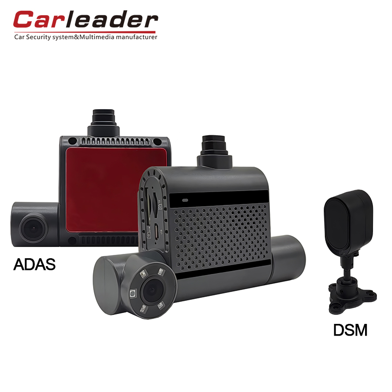 Carleader 3ch HD DVR -inspelning AI Dash Camera för flottanhantering