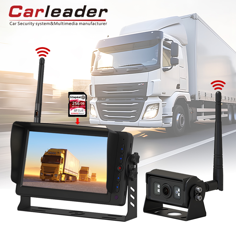Carleader 7 tum DVR-inspelning 2.4 GHz Digital Wireless Monitoring System ---- Säkra din körsäkerhet