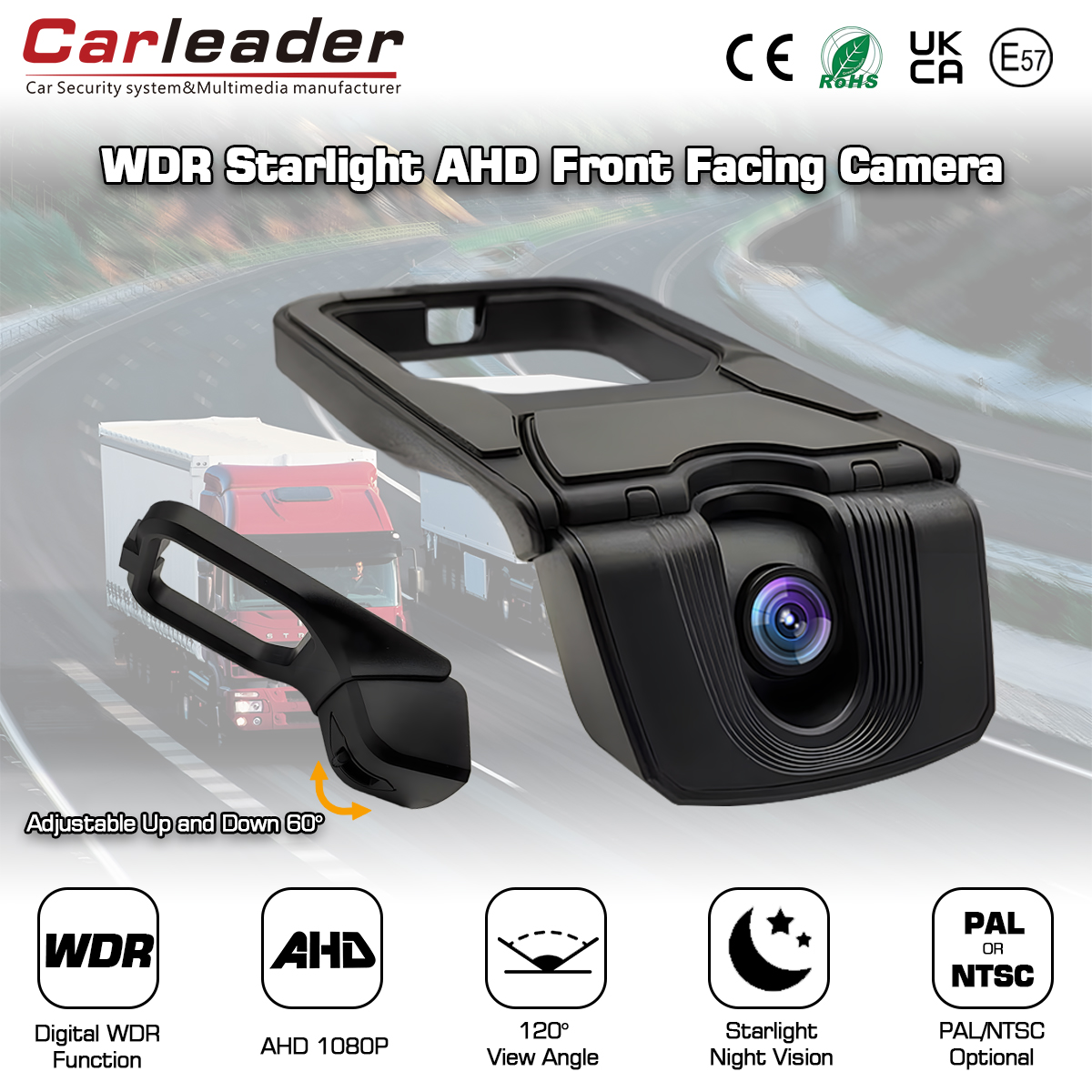 Carleader Front Facing Starlight Vision-kamera med digital WDR-funktion
