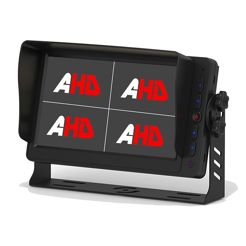 Carleader 7-tums 4CH AHD-ingångar Quad View Display Monitor Förbättra din körsäkerhet