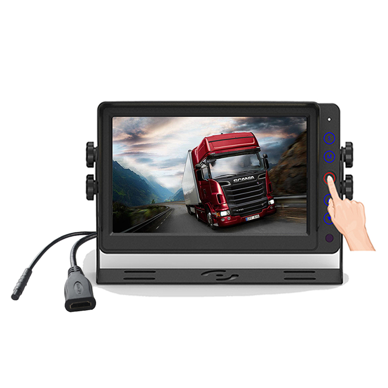 Carleader 7-tums pekknapp HD Heavy Duty Vehicle Monitor Support CVBS och HD-signalingångar Carleader 7-tums pekknapp HD Heavy Duty Vehicle Monitor Support CVBS och HD-signalingångar