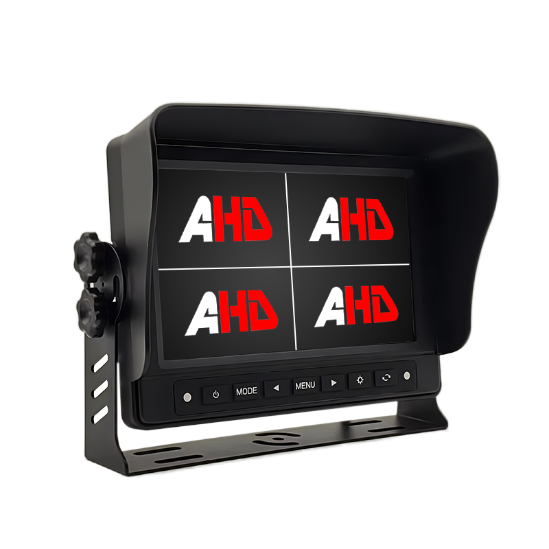 Carleader 7 tum vattentät Quad Split Display Heavy Duty Truck Monitor