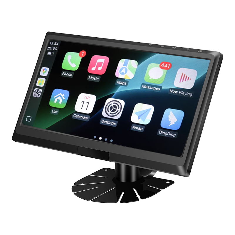 Carleader 9 tums IPS AHD signalingång fordonsmonitor Stöd för CarPlay Multimedia