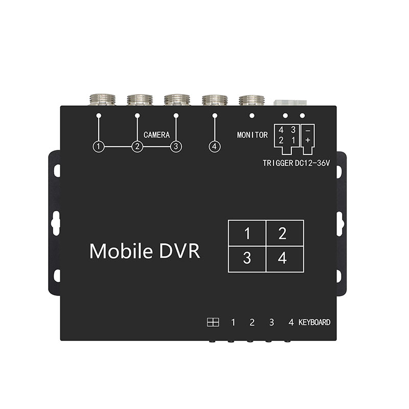 4CH AHD-fordons-DVR med 512 GB inspelning och Multi-Camera Split View