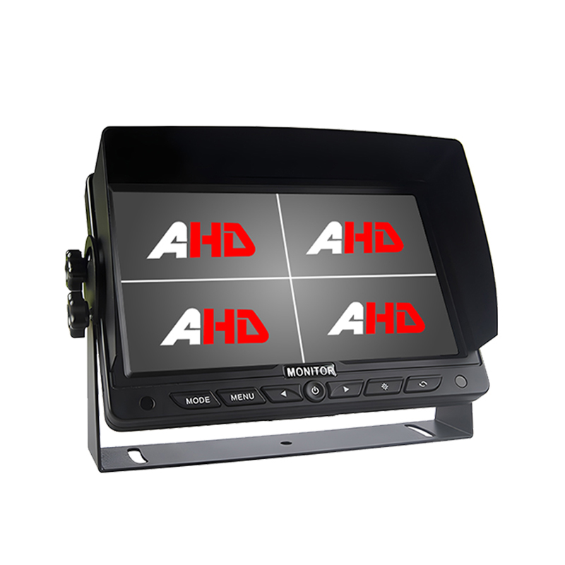 7 tums 4CH AHD-ingångar Quad Display Heavy Duty Vehicle Monitor