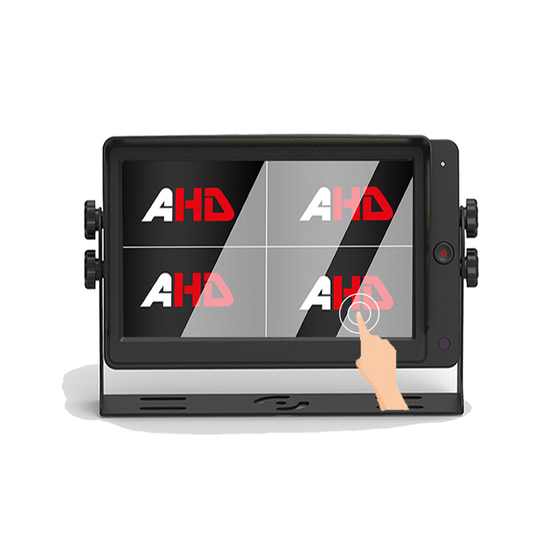 7 tums 4CH Quad Split Display Touch Screen AHD-skärm