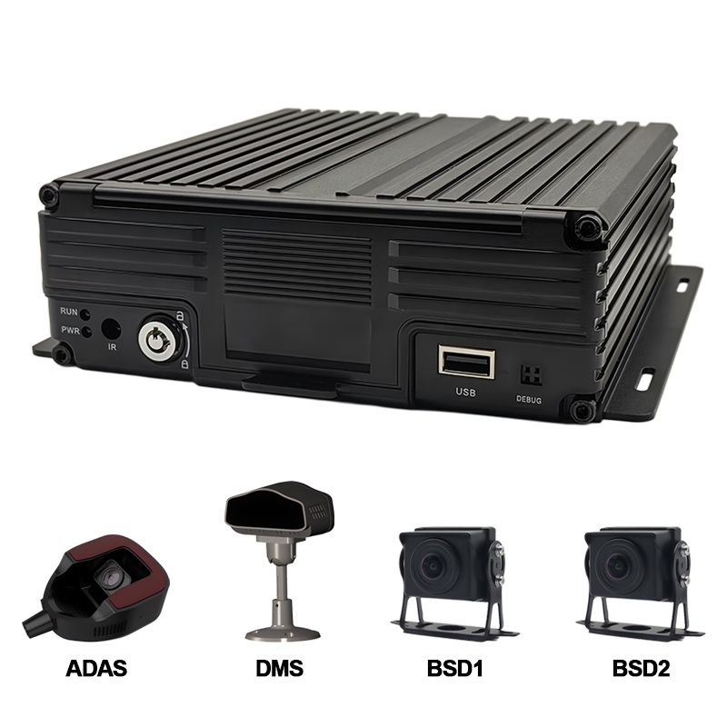 8CH AI HDD Mobil DVR Stöd ADAS+DMS+BSD